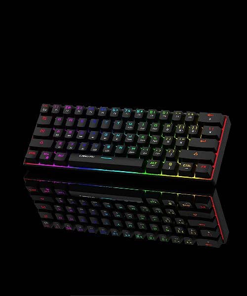 Lilhowcy 60% Mechanical Gaming Keyboard RGB Backlit black 5