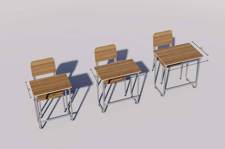 PLASTIC , WOODEN SCHOOL , STUDENT FURNITURE STUDY CHAIRS , TABLES 15