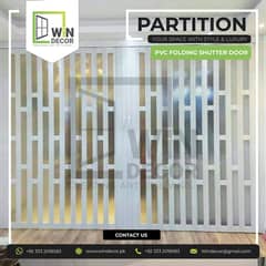 Stylish Shutter Separation partition PVC Folding Door