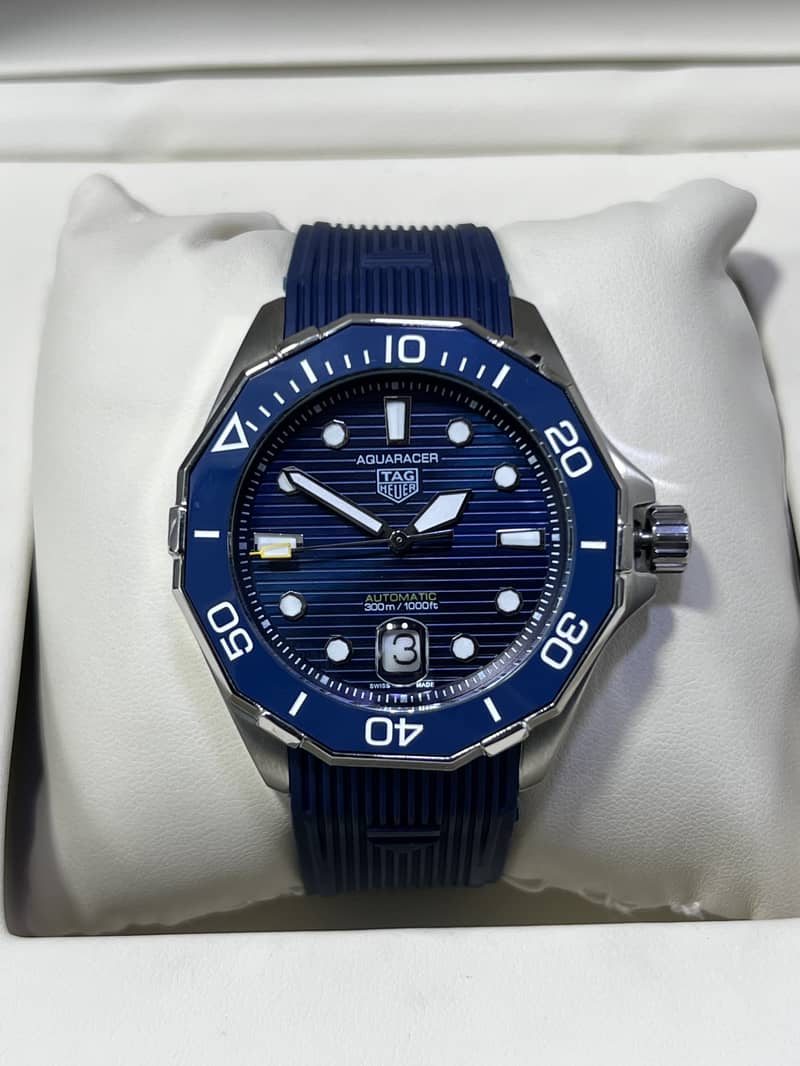 Tag Heuer Aquaracer Blue Dial Automatic Watch For Men 4