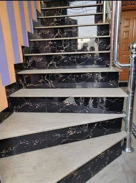 marble/granite stairs, kitchen top 2