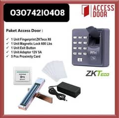 Zkteco Biometric Attendance machine & Door lock electric System