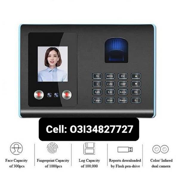 Zkteco Biometric Attendance machine & Door lock electric System 1