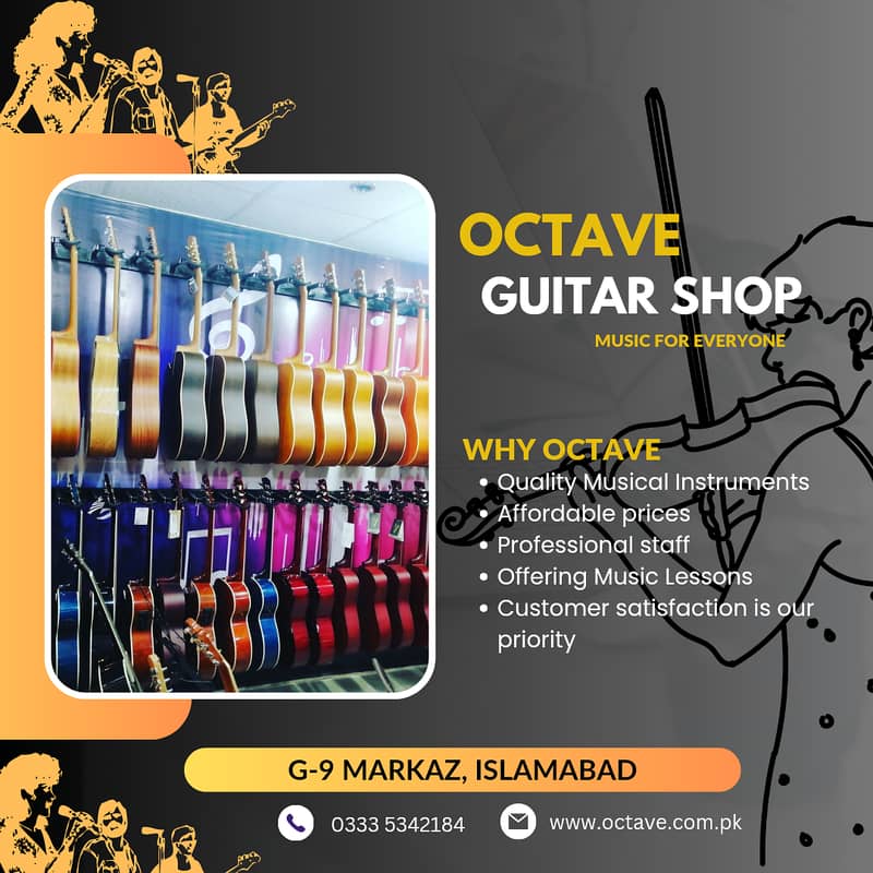 High Quality Acoustic Guitars at Octave 0