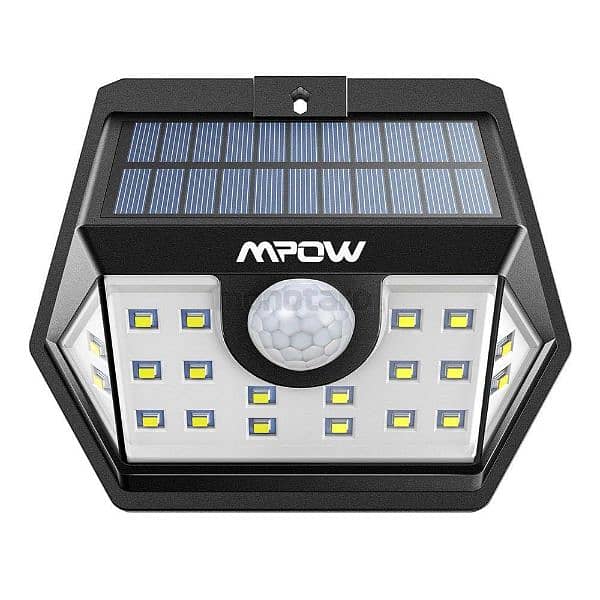 2pcs Mpow Solar Lights Security Lights with Motion Sensor Wide Angle 10
