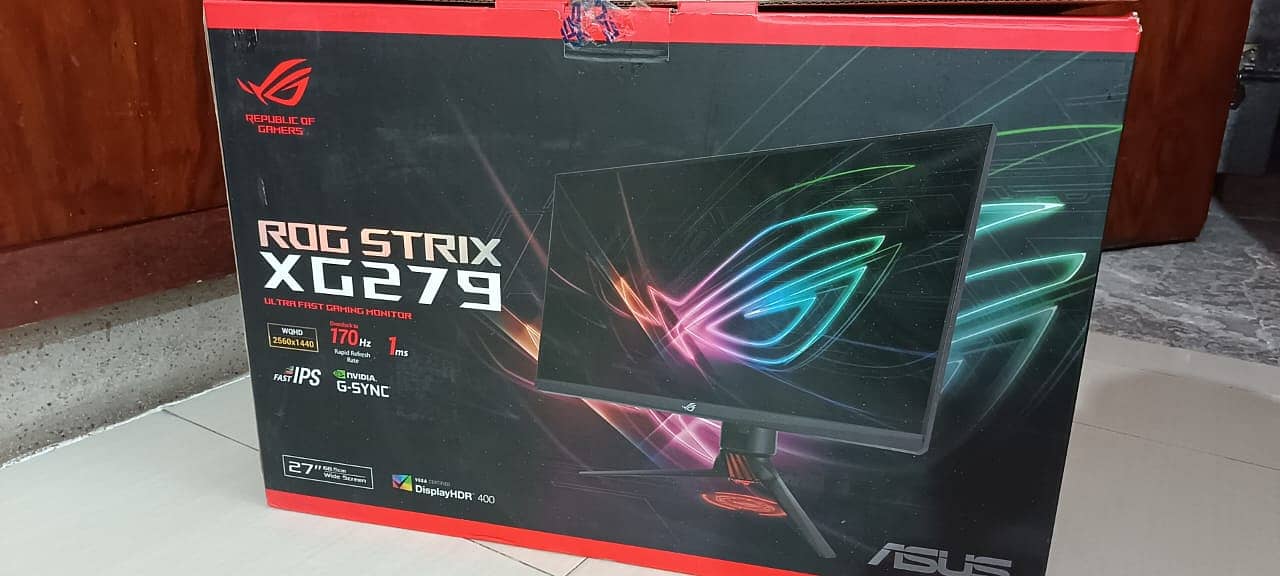 Asus Rog Strix XG279Q 27' WQHD Gaming Monitor 170hz ips gsync 1