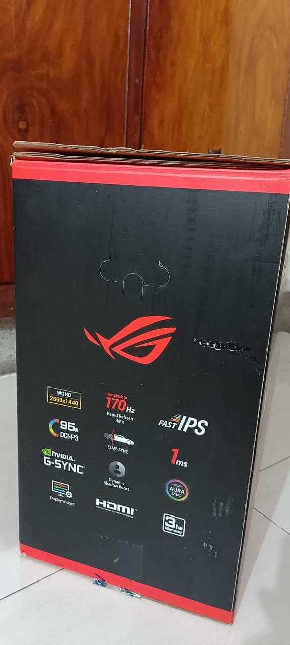 Asus Rog Strix XG279Q 27' WQHD Gaming Monitor 170hz ips gsync 2