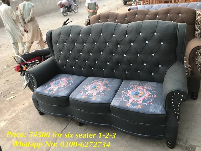 10 years warranty six seater sofa sets 5