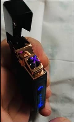 Beautiful in black arc/spark rechargeable touchable lighter, Stylish