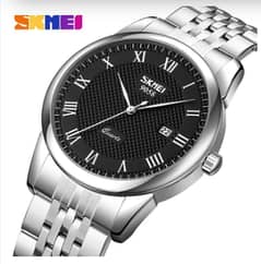 SKMEI Fashion Business Quartz Stainless Steel Casual Watch