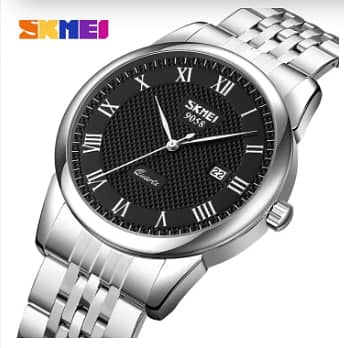 SKMEI Fashion Business Quartz Stainless Steel Casual Watch 0