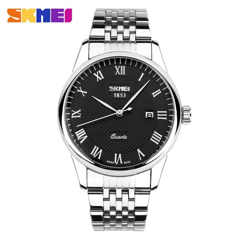 SKMEI Fashion Business Quartz Stainless Steel Casual Watch 1