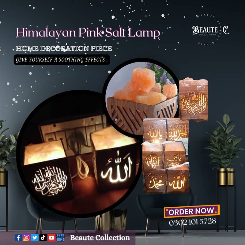 Himalayan Pink Salt Lamp Decoration Piece 0