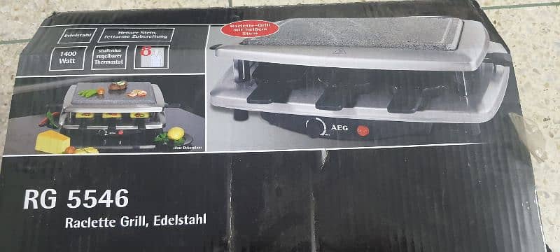 Raclette with grill by AEG imported 2