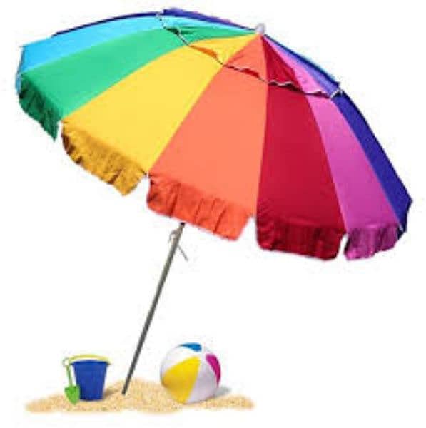 6/8/10 Foot HEAVY DUTY HIGH WIND Beach & Garden Umbrella 5