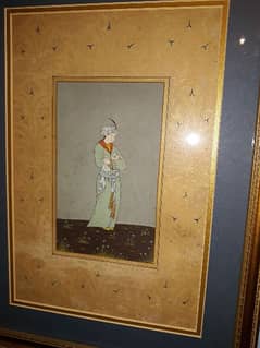 A SET OF 4 ANTIQUE MINIATURE MUGHAL ART PAINTINGS 0