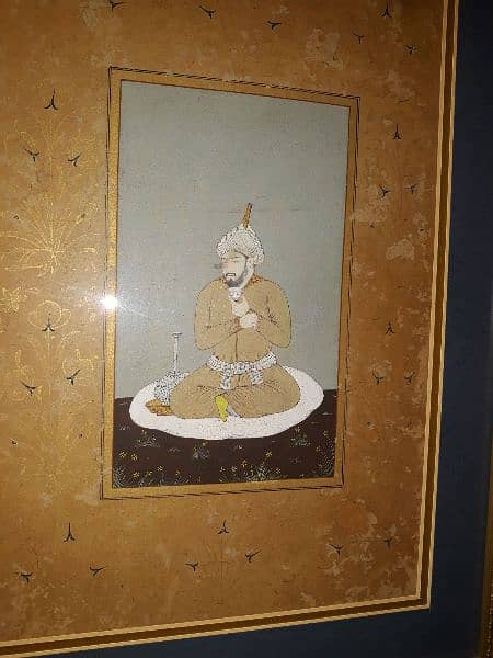 A SET OF 4 ANTIQUE MINIATURE MUGHAL ART PAINTINGS 1