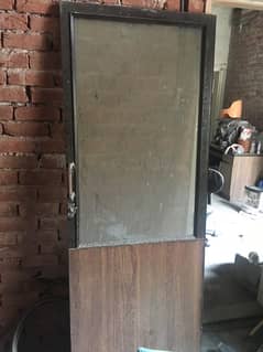 Half Glass and half wooden  door