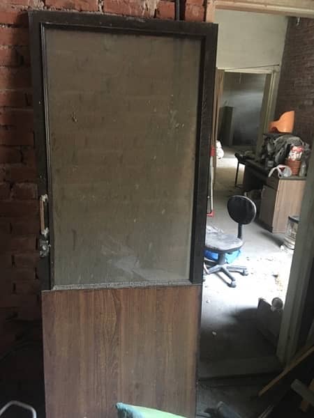 Half Glass and half wooden  door 1