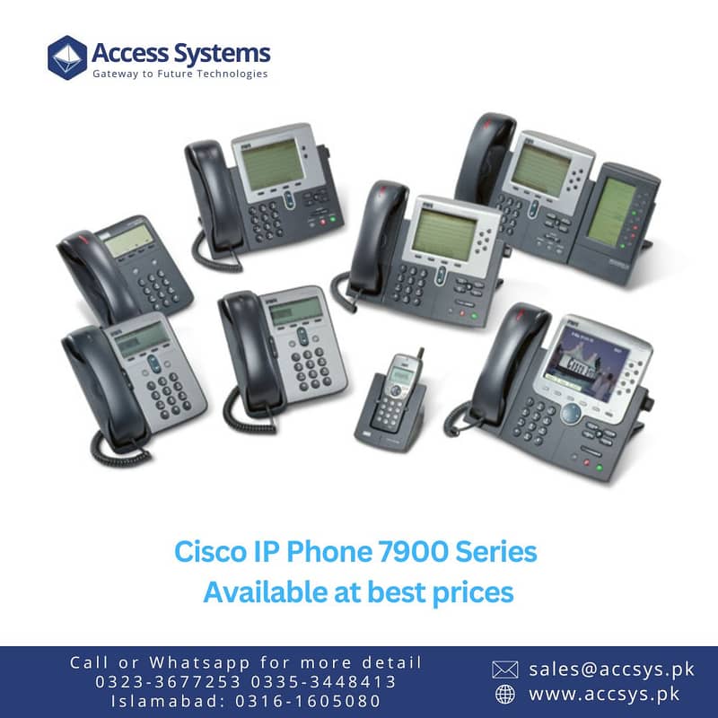 Cisco IP Phone 7940 |7965 |8841 |7821 Polycom VVX500 | VVX410 | VVX310 1