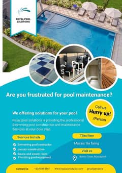 Swimming pool cleaning services