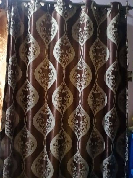 brown and skin curtain 0