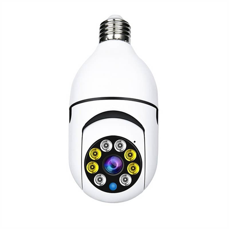 ptz Bulb Camera 1080p Wifi Panoramic Night Vision 0