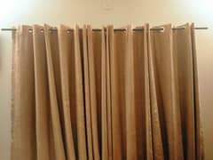 brown colored curtains 0
