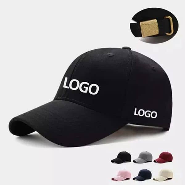 Cap with logo,name and print 3