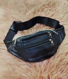 Original Leather Hajj Travel Bags | Umrah Sling CrossBody Waist Pouch 0