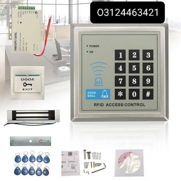 Zkteco Rfid card Biometric Attendance Machine with access Control lock 1