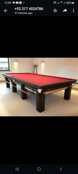 Snooker table & Billiards & new 6