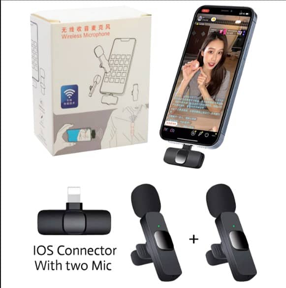 Vlogging kit video mobile and Wireless Mic Availa 16