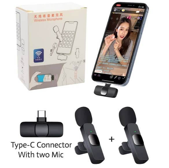 Vlogging kit video mobile and Wireless Mic Availa 17