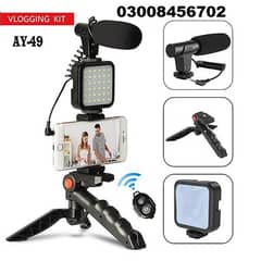 Vlogging kit studio Ring Light with Stand and Boya Wireless K35 Mic