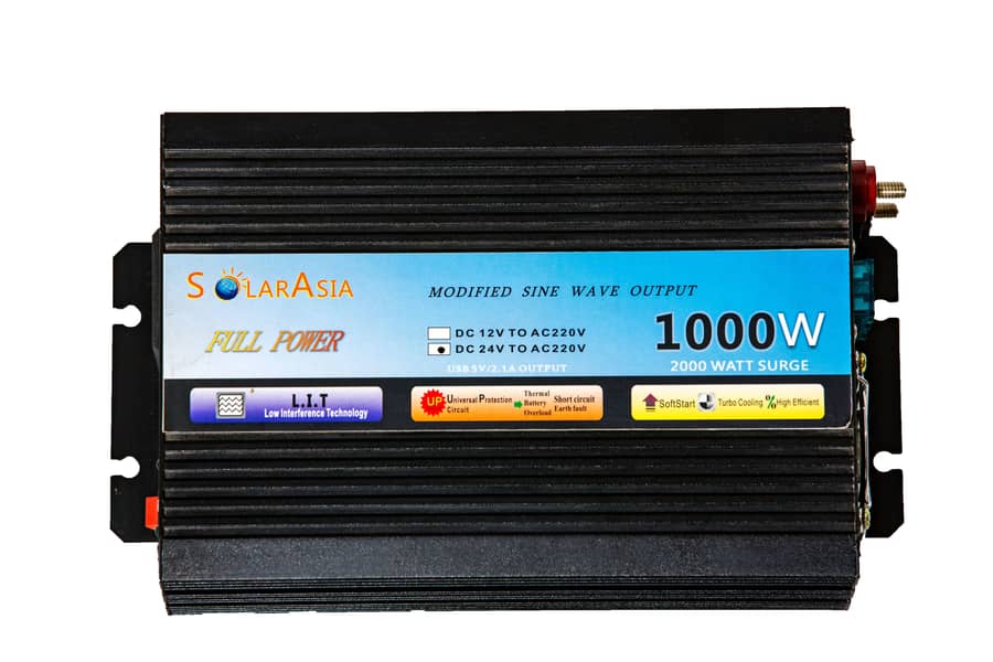 Reliable Solar Asia 1000W 24V DC to AC Inverter with 15-Month Warranty 5