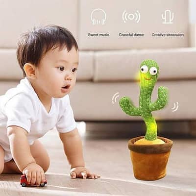 Rechargeable Dancing Cactus Talking Toy's, Wriggle Singing Cactus 3