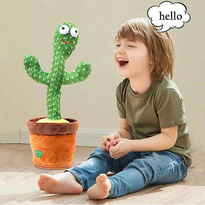 Rechargeable Dancing Cactus Talking Toy's, Wriggle Singing Cactus 4