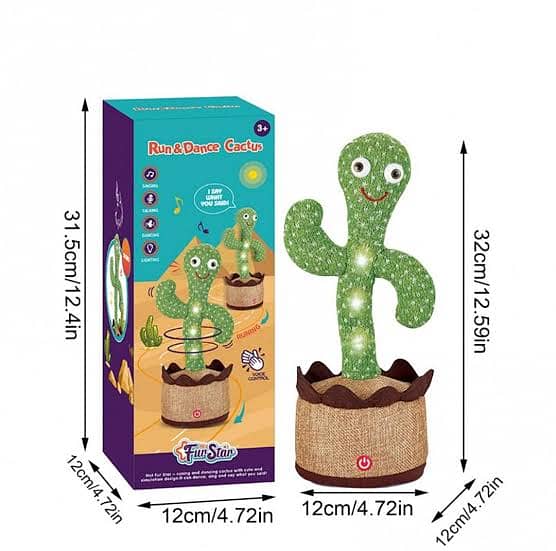 Rechargeable Dancing Cactus Talking Toy's, Wriggle Singing Cactus 0