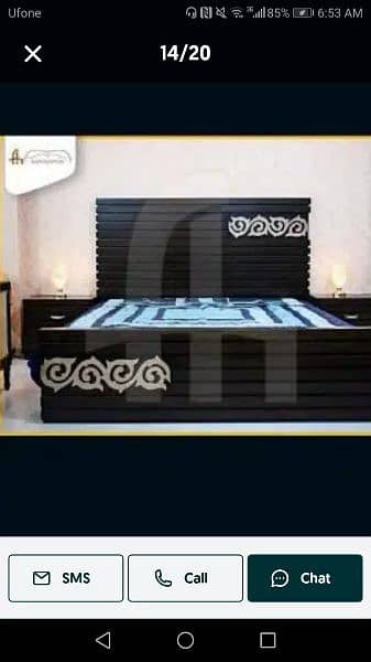 Bed dressing side tables/double bed 6