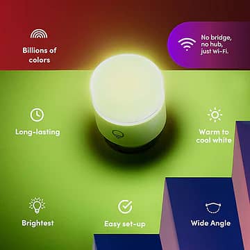 Lifx smart RGB wifi Led bulb 1100 Lumens 9w 11w mini w A19 BR30 2