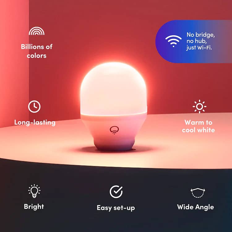 Lifx smart RGB wifi Led bulb 1100 Lumens 9w 11w mini w A19 BR30 4