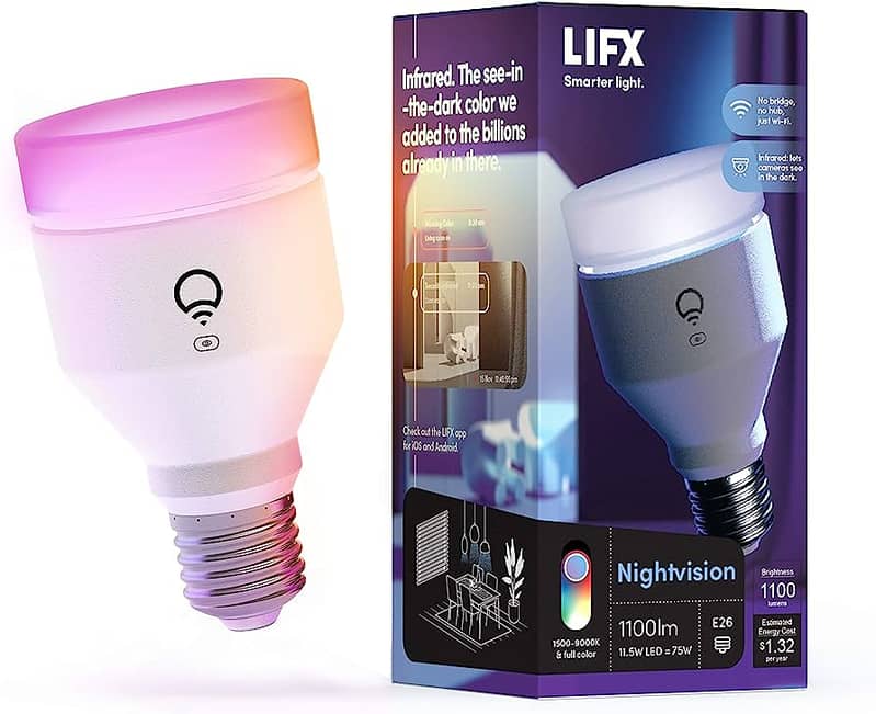 Lifx smart RGB wifi Led bulb 1100 Lumens 9w 11w mini w A19 BR30 5