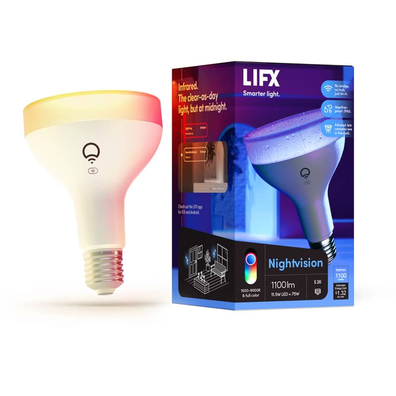 Lifx smart RGB wifi Led bulb 1100 Lumens 9w 11w mini w A19 BR30 6