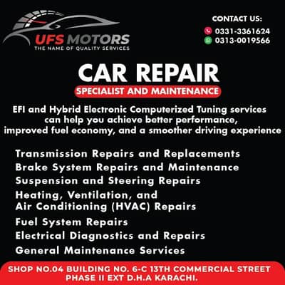UFS MOTORS EFI and hybrid electronic computerized tuning service