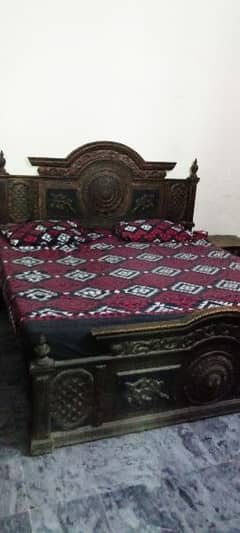 king size antique polish bed for sale 0