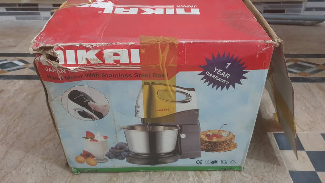 Nikai Hand Mixer with Stainless Steel Bowl 0