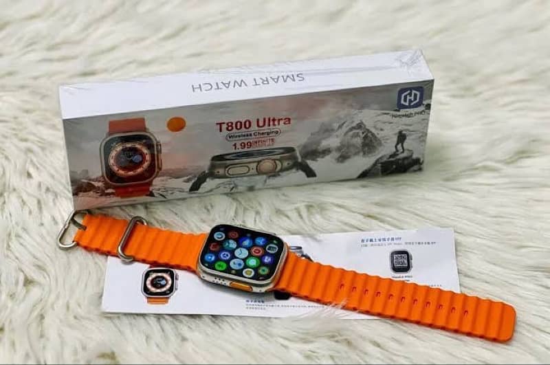 T800 Ultra Smart Watch - Wireless Charging - Bluetooth Call - COD 4