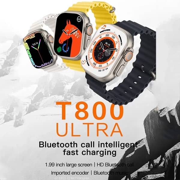 T800 Ultra Smart Watch - Wireless Charging - Bluetooth Call - COD 6