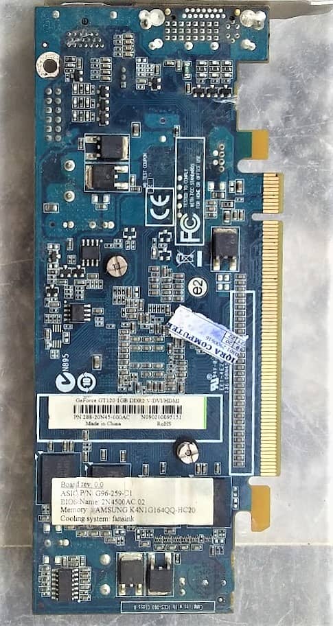 Graphic card Ge Force GT120 ddr 2 1